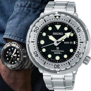 【SEIKO 精工】PROSPEX 水晶鏡面300米潛水錶 指針錶 手錶 禮物 畢業(7C46-0AN0S/S23633J1)