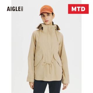 【AIGLE】女 MTD 防水透氣外套(AG-FQ226A150 卡其)