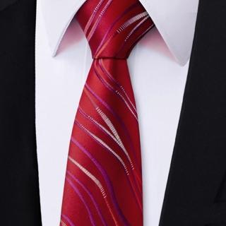 【拉福】領帶8cm海浪寬版正式手打領帶