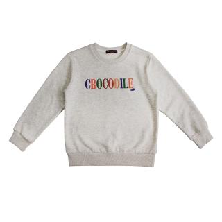 【Crocodile Junior 小鱷魚童裝】『小鱷魚童裝』刺繡LOGOT恤-麻灰色(630454-23)