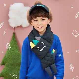 【lemonkid】卡通動物圍巾-藍色恐龍(秋冬保暖造型圍巾)