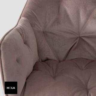【HOLA】Actona斯凱勒經典絨質辦公椅 玫瑰粉59x58.5xH88.5cm
