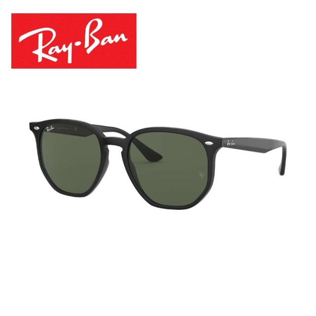 【RayBan 雷朋】六角形膠框太陽眼鏡(RB4306F-601/71 54mm)