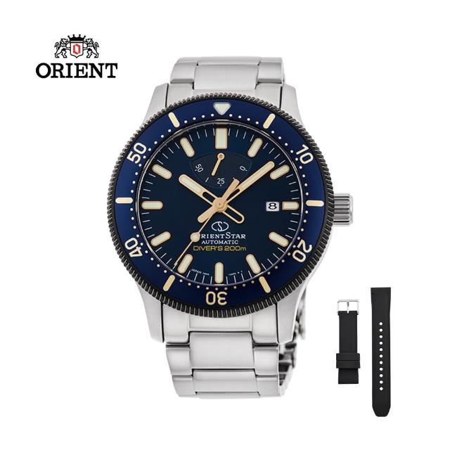 【ORIENT 東方錶】ORIENT STAR 東方之星 DIVERS 200M系列 機械錶 藍水鬼-43.6mm(RE-AU0304L)