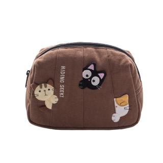 【KIRO 貓】貓咪家族 立體造型 小物收納 雜物包/手拿包(820430017)