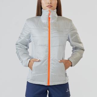 【TAKODA】Okaga G60輕量保暖科技棉立領外套 女款 雲灰色(機能外套/保暖外套/立領外套)