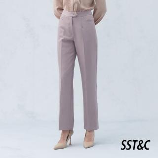 【SST&C 最後65折】霧紫舒適版直筒西裝褲7262210006