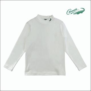 【Crocodile Junior 小鱷魚童裝】『小鱷魚童裝』保暖立領套頭衫-米白(U62403-81-小碼款)