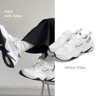 【NIKE 耐吉】休閒鞋 Wmns M2K Tekno 白 灰 銀 小白鞋 復古 女鞋 老爹鞋(BQ3378-100)
