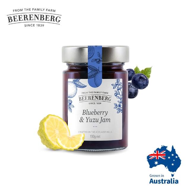 即期品【Beerenberg】即期-藍莓日本柚子果醬- Blueberry & Yuzu Jam 190g(效期至2025/12/14)