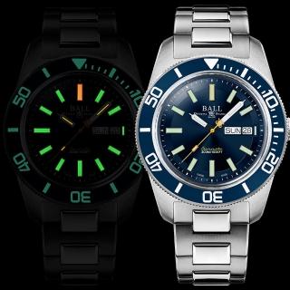 【BALL 波爾】B6_EngineerII COSC認證 自體發光微型氣燈 潛水機械腕錶 禮物推薦 畢業禮物(DM3308A-S1C-BE)