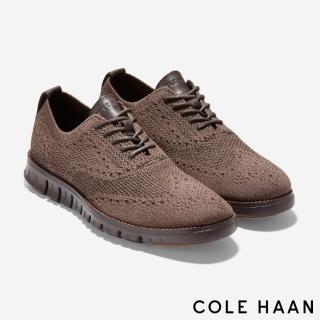 【Cole Haan】ZG STITCHLITE OX 針織休閒牛津鞋-男鞋(咖啡色-C35731)