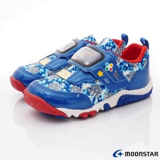 【MOONSTAR 月星】櫻桃家-玩耍速乾公園機能童鞋(CRC23295藍-15-19cm)