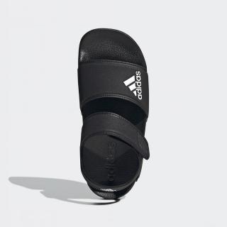【adidas 愛迪達】涼鞋 女鞋 大童 運動 ADILETTE SANDAL 黑 GW0344