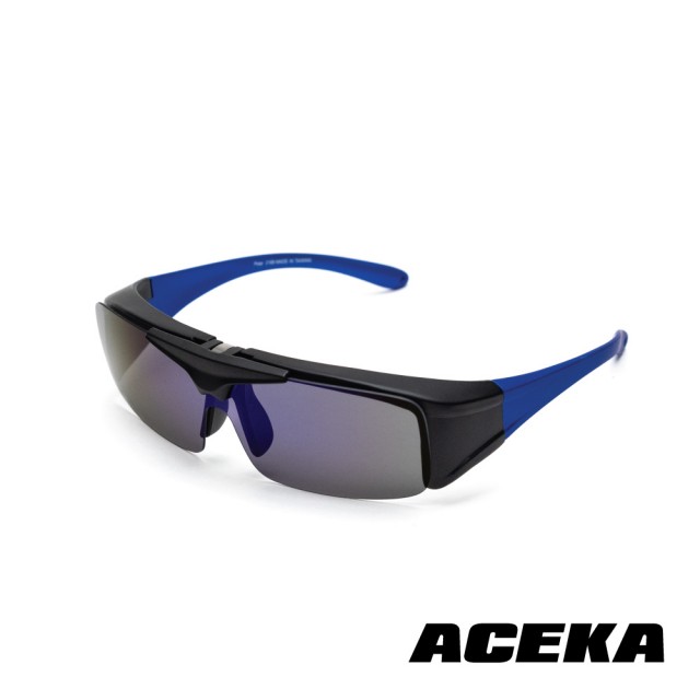 【ACEKA】隕石黑運動太陽眼鏡-掀蓋式(TRENDY 休閒運動系列)