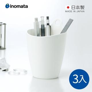 【日本INOMATA】日製可掛式小物置物收納筒-3入(小物收納盒/桌上置物盒/迷你垃圾桶)