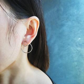 【mittag】ripple earring_漣漪耳環(漣漪 同心圓 公平貿易 環保銀飾 耳環)