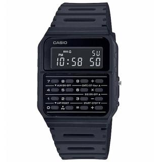 【CASIO 卡西歐】風潮 計算機樹脂腕錶/黑(CA-53WF-1B)