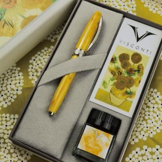 【Visconti】梵谷名畫 Sunflower 向日葵鋼筆禮盒(梵谷鋼筆)