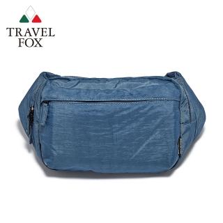 【TRAVEL FOX 旅狐】戶外休閒防潑水腰/斜背包-藍(TB815-77 藍色)