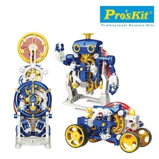 【Pro’sKit 寶工】科學玩具GE-730三合一英倫發條時鐘先生(STEAM/創客/教育玩具/科學玩具)