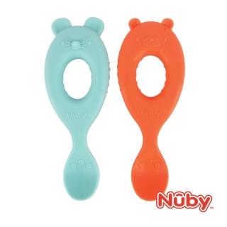 【Nuby官方直營】NUBY幼兒學習圓柄湯匙(二入組)