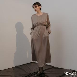 【MO-BO】收腰綁帶仙氣洋裝(洋裝)