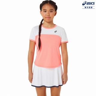 【asics 亞瑟士】女童 短袖上衣 兒童 網球(2044A039-701)