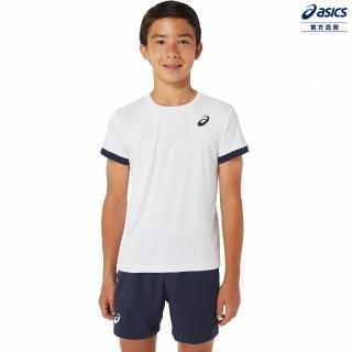 【asics 亞瑟士】童 短袖上衣 兒童 網球(2044A036-102)