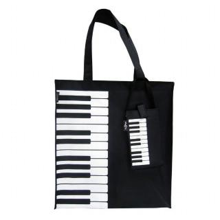 【KM MUSIC】鍵盤手提袋 『附手機袋』 提袋(台灣製 鋼琴造型 包包 MIT 學校獎品 禮物 獎勵 樂譜 收納袋)