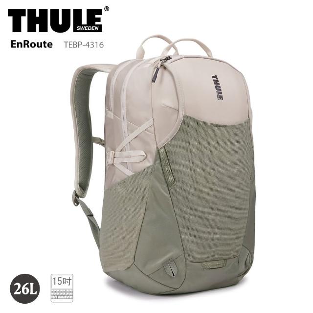 【Thule 都樂】26L 後背包 15.6吋 筆電包 TEBP-4316 電腦包 EnRoute(贈環保購物袋１入)