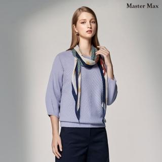 【Master Max】雙織法九分袖針織上衣(8228007)