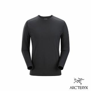 【Arcteryx 始祖鳥】男 Rho Hybrid 刷毛圓領衫(黑)