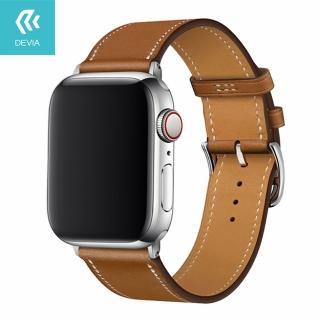 【DEVIA】Apple Watch Nappa 皮革錶帶38/40/41mm共用款-棕色(Nappa頂級皮革)
