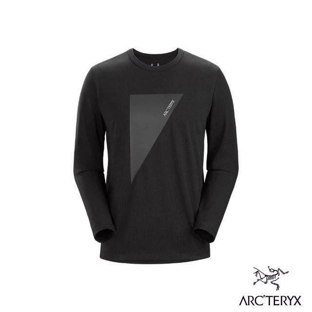 【Arcteryx 始祖鳥】男 Captive Logo 長袖圓領衫(黑)