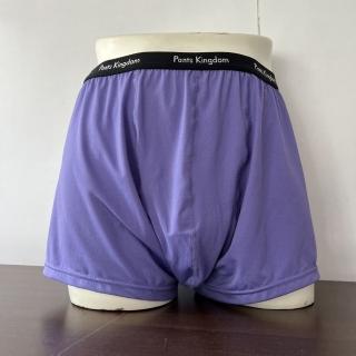 【PK 褲子大王】紫色抗菌除臭平口內褲(甲殼素四角褲)