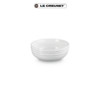 【Le Creuset】瓷器輕虹霓彩系列深圓盤13cm(雪花白)