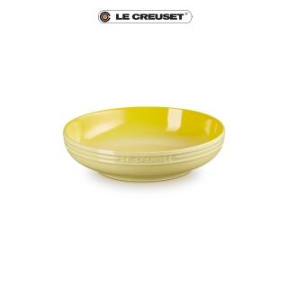 【Le Creuset】瓷器輕虹霓彩系列深圓盤20cm(閃亮黃)