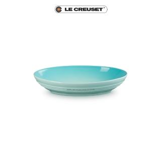 【Le Creuset】瓷器輕虹霓彩系列橢圓深盤23cm(薄荷綠)