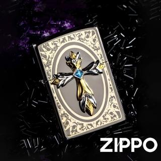 【Zippo】皇冠水晶十字架防風打火機(美國防風打火機)
