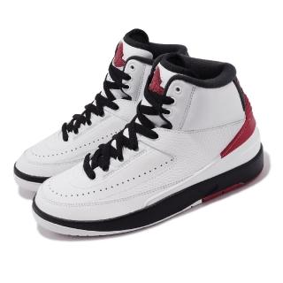 【NIKE 耐吉】Air Jordan 2 Retro GS Chicago 白 紅 OG 女鞋 大童鞋 芝加哥(DX2591-106)