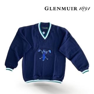 【Glenmuir】長袖深藍POLO衫(針織衫 毛衣 長袖毛衣 線衫)