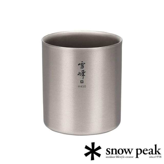 【Snow Peak】雪峰鈦雙層杯 450高型 TW-122(TW-122)