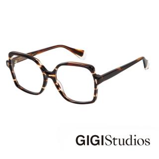 【GIGI Studios】經典大方框光學眼鏡(玳瑁 - KENYA-6660/2)