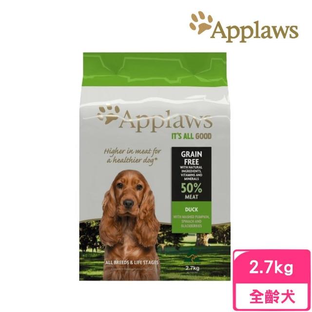 【Applaws 愛普士】無穀挑嘴狗-鴨肉+鹿肉配方 2.7kg(狗糧、狗飼料、犬糧)