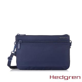 【Hedgren】INNER CITY系列 RFID防盜 三層收納 側背包(深藍)