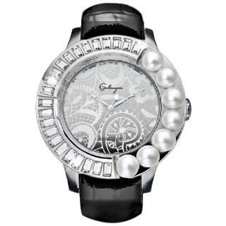 【Galtiscopio 迦堤】弦美珍珠系列 優雅腕錶 / 42mm 母親節 禮物(AP16SS001BLS)
