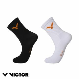 【VICTOR 勝利體育】VICTOR X LZJ 運動襪 中筒(C-5095/C-5096 C黑/A白)