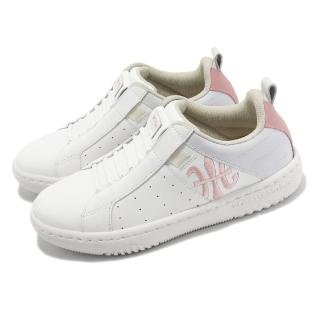 【ROYAL Elastics】休閒鞋 Icon 2.0 白 粉紅 女鞋 真皮 回彈 獨家彈力帶 小白鞋 經典款(96523061)