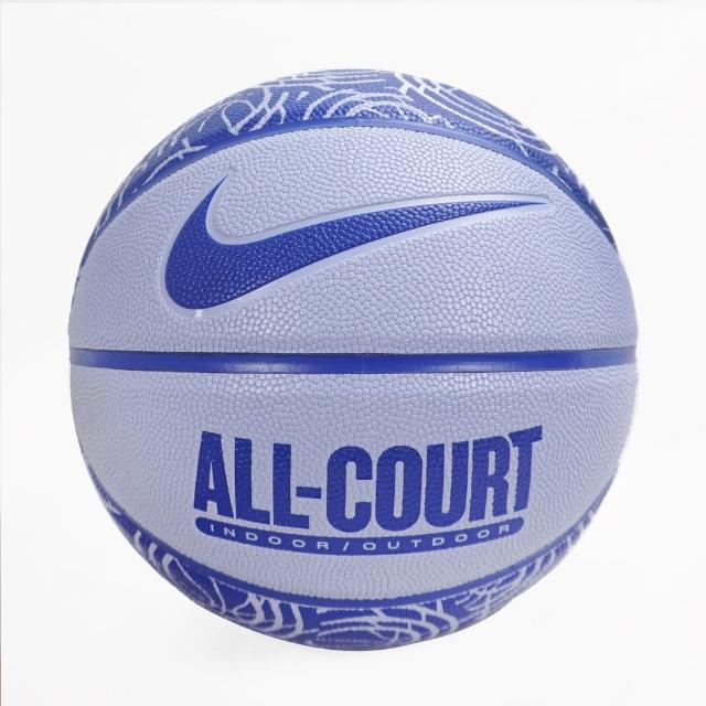 【NIKE 耐吉】Everyday All Court 籃球7號 耐磨橡膠 溝紋加深 室內外 藍(DO8259-424)